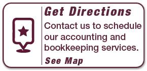 Contact us to schedule our accounting and bookkeeping services.